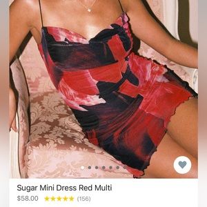 Princess Polly Sugar Mini Dress Red Multi